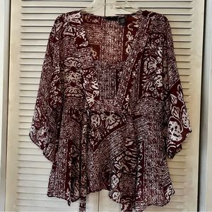 Apostrophe Sheer Top